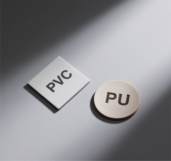 ¿Cuál es la diferencia entre los materiales de PVC y PU?